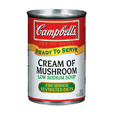 Campbell's Ready To Serve low sodium cream of mushroom soup Full-Size Picture